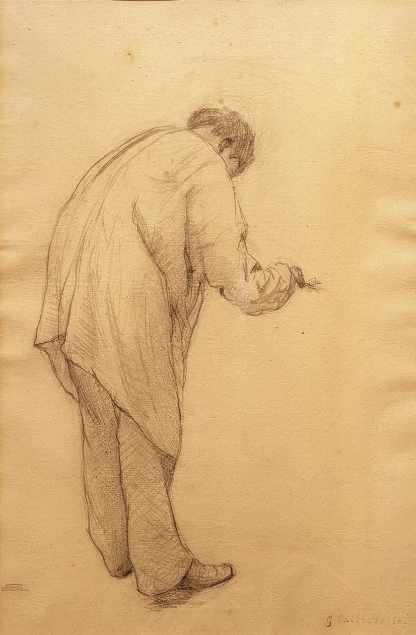 Studie for husmalere av Gustave Caillebotte