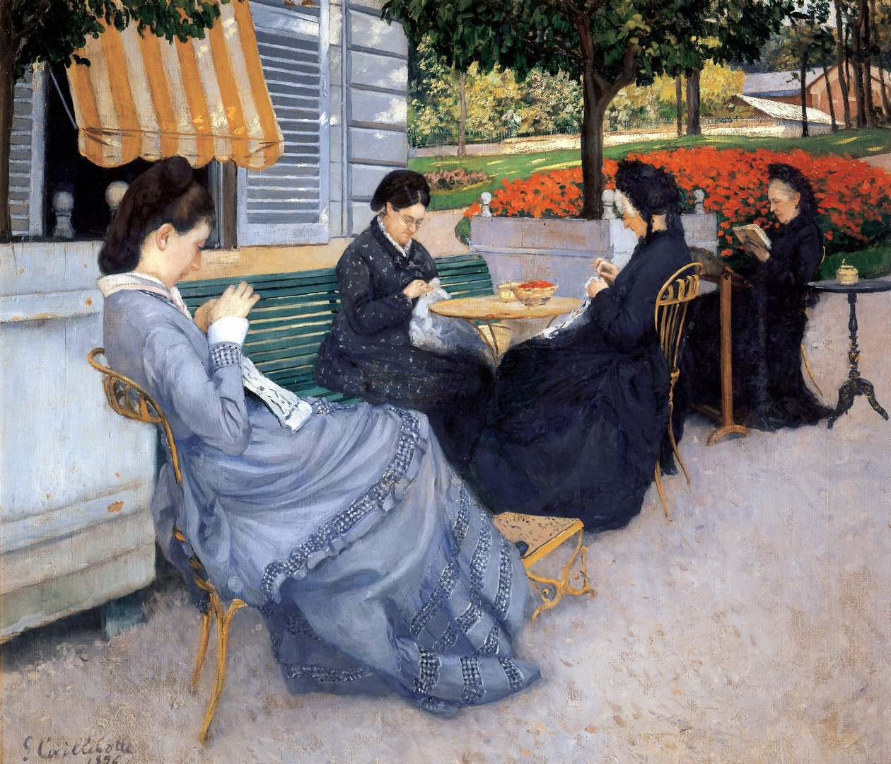 Damesøm, 1848 av Gustave Caillebotte