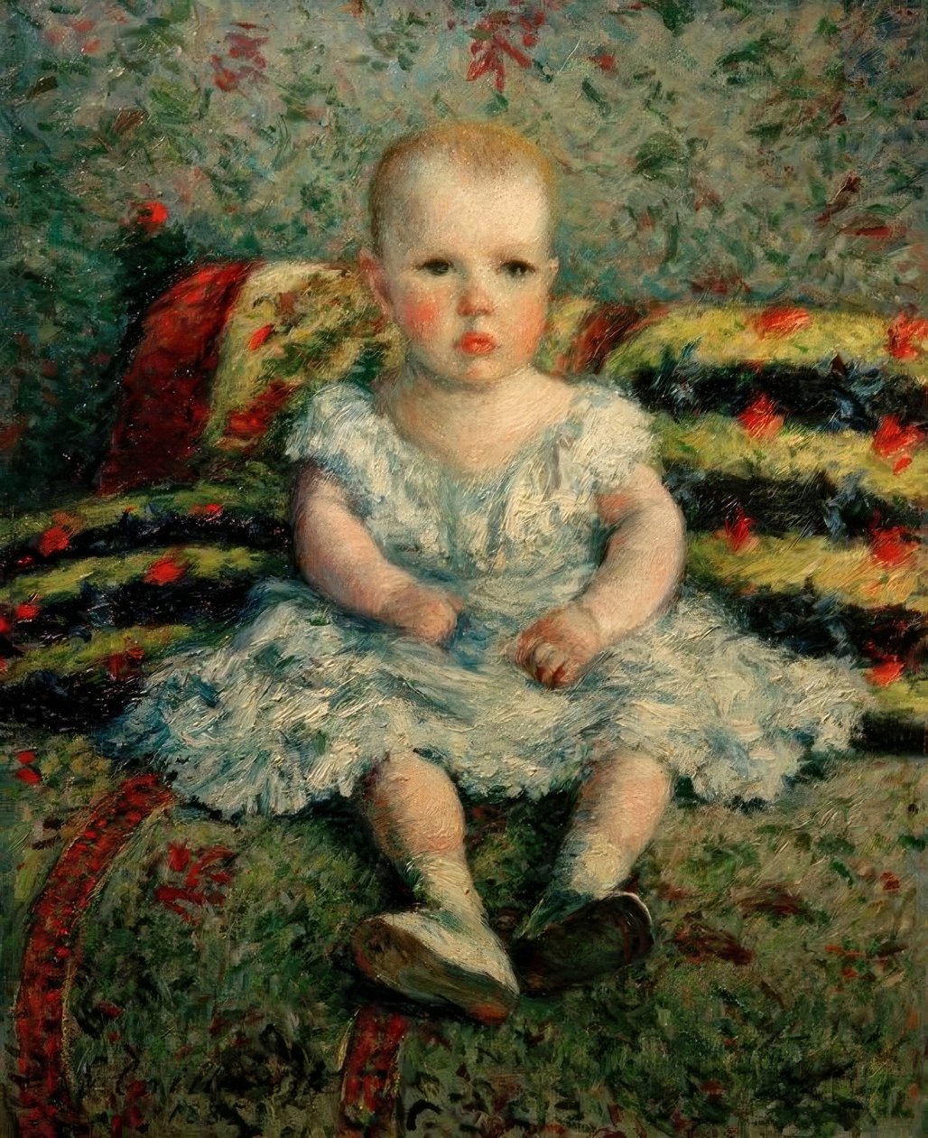 Barnet på sofaen av Gustave Caillebotte
