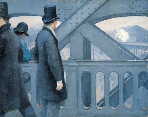 På Pont de l’Europe av Gustave Caillebotte
