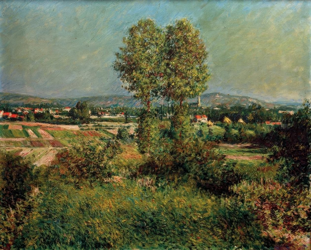 Landskap ved Argenteuil av Gustave Caillebotte