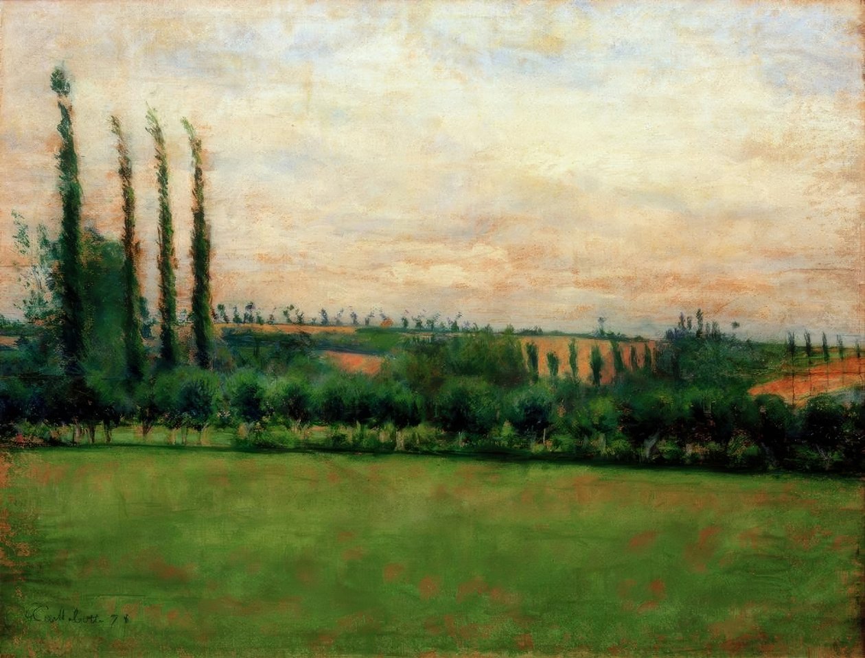 Prærie av Gustave Caillebotte