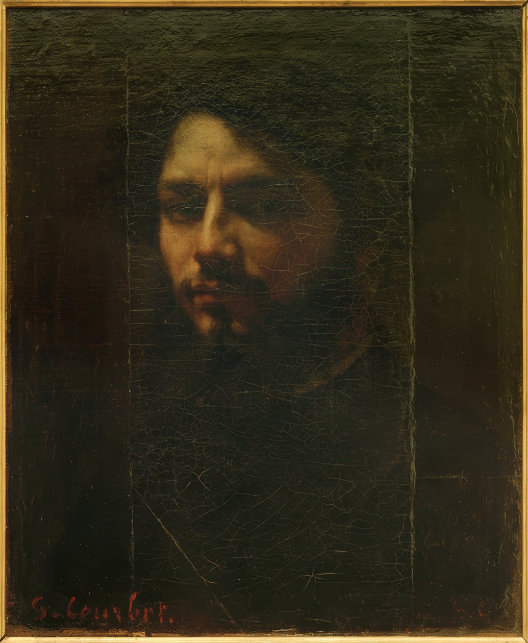 Selvportrett av Gustave Courbet