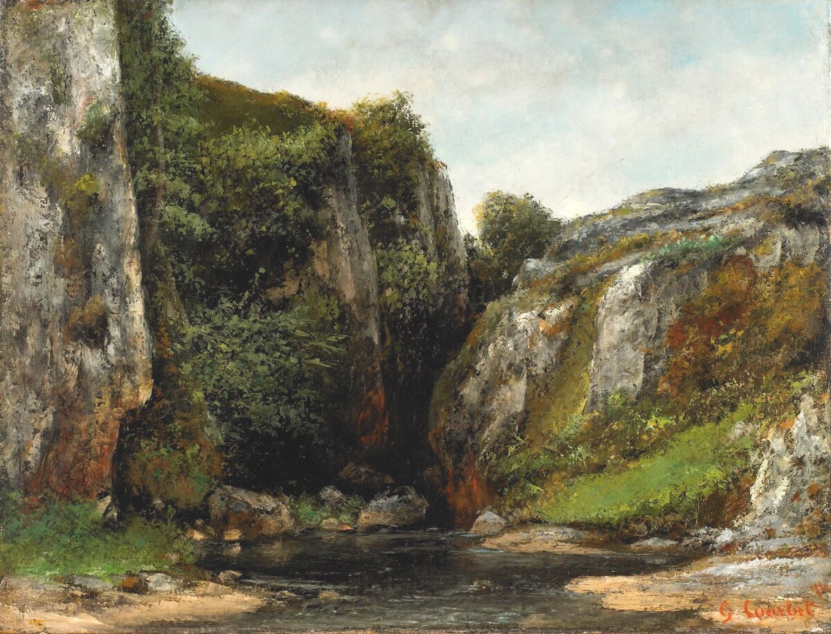 Inngang til en ga av Gustave Courbet