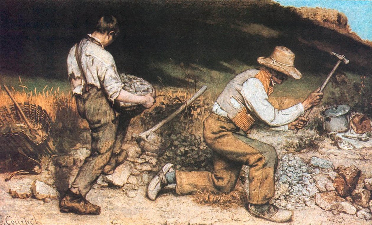 Steinhuggerne av Gustave Courbet