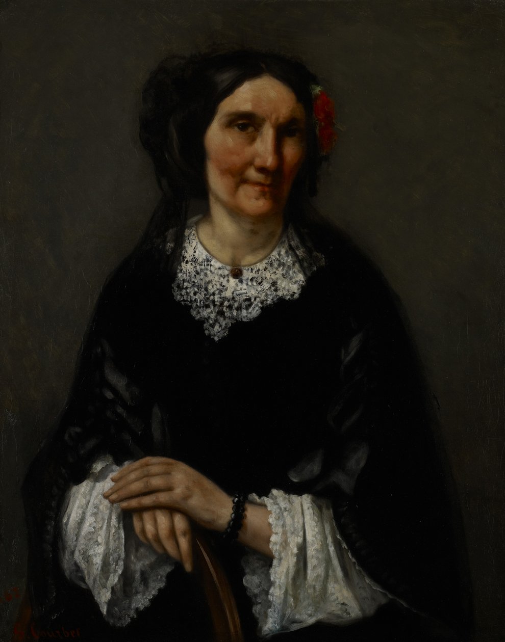 Portrett av Anika Psalmon, Mrs. Robin, 1862 av Gustave Courbet