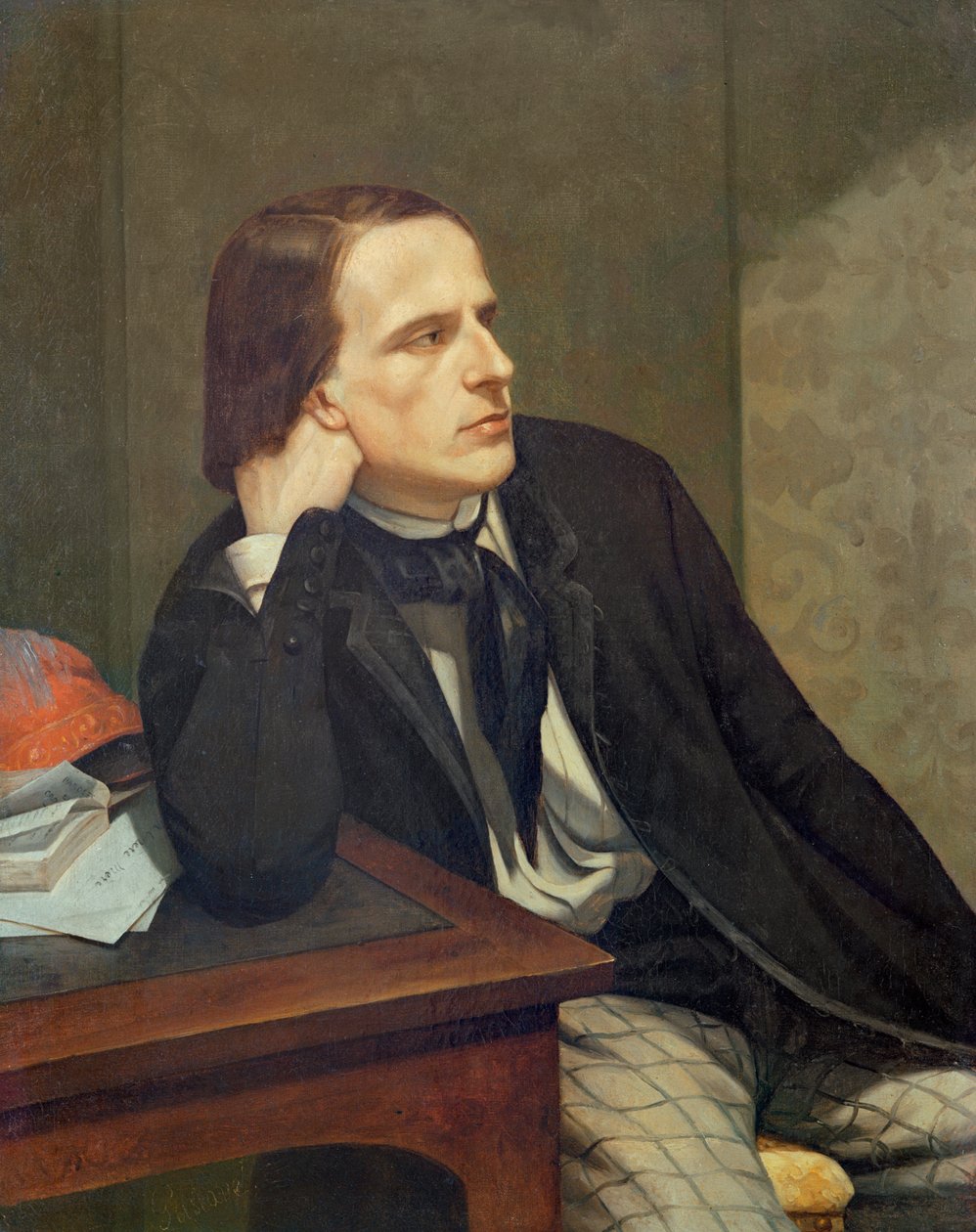 Portrett av Paul Ansout, 1844 av Gustave Courbet