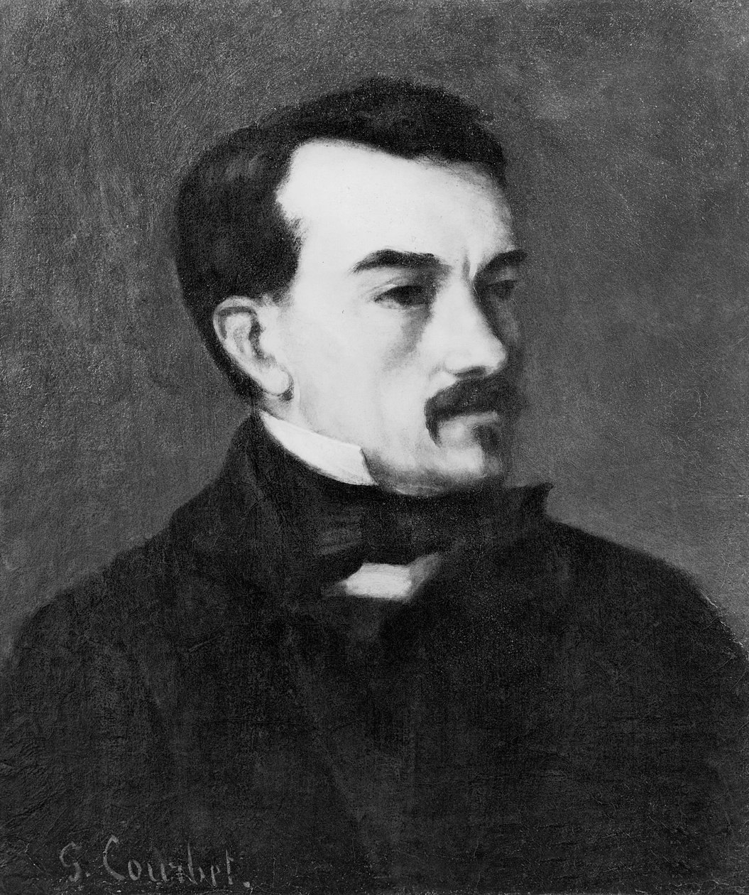 Portrett av en mann av Gustave Courbet