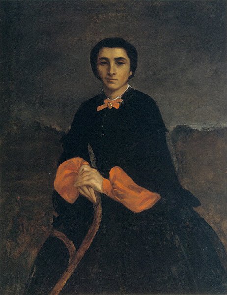 Portrett av en kvinne av Gustave Courbet