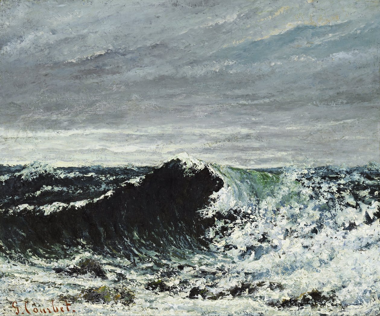 Bølgen av Gustave Courbet