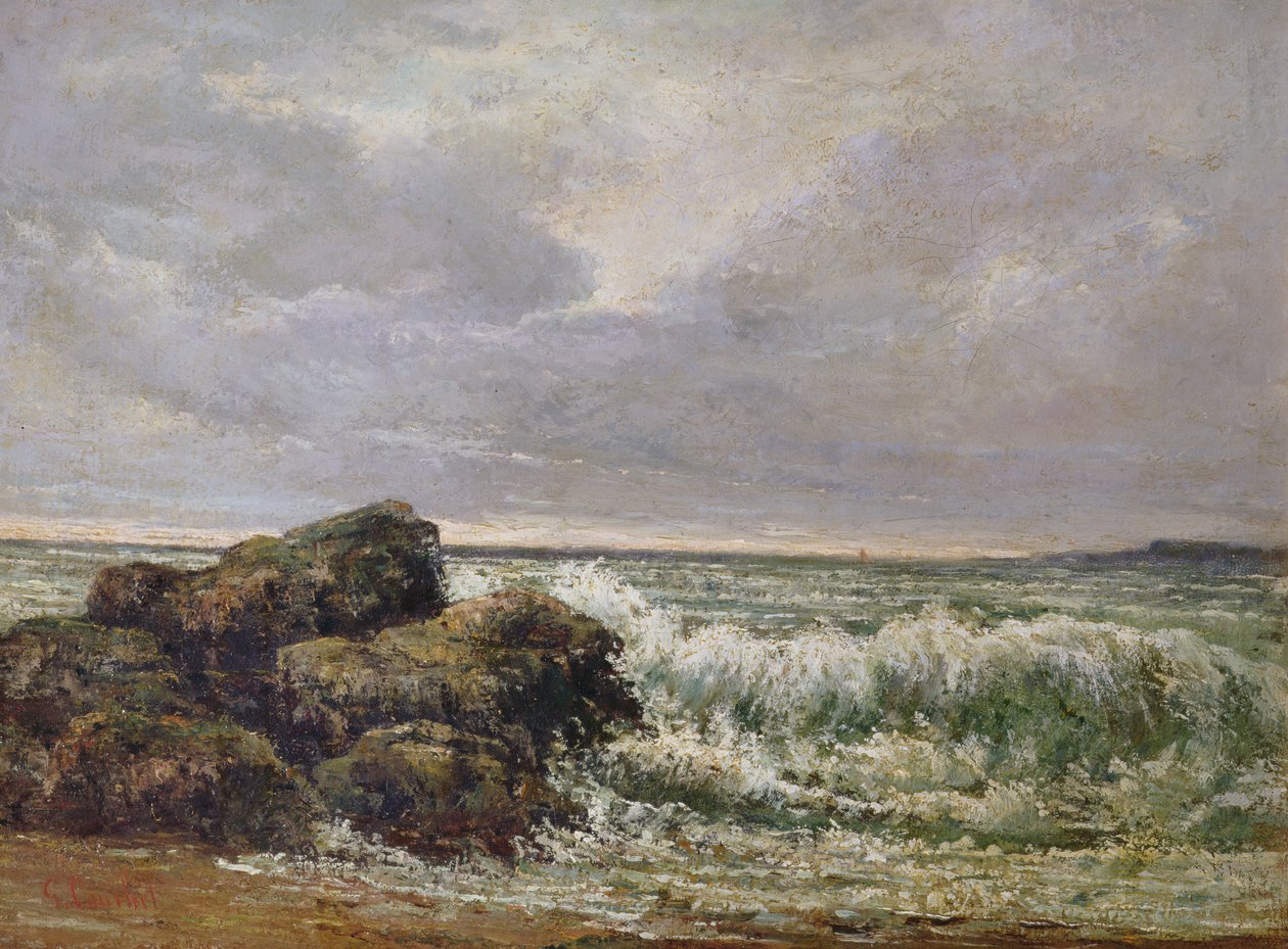 Bølgen, 1869 av Gustave Courbet