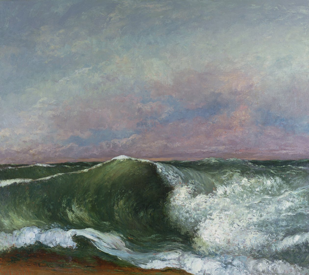 Bølgen, 1870 av Gustave Courbet