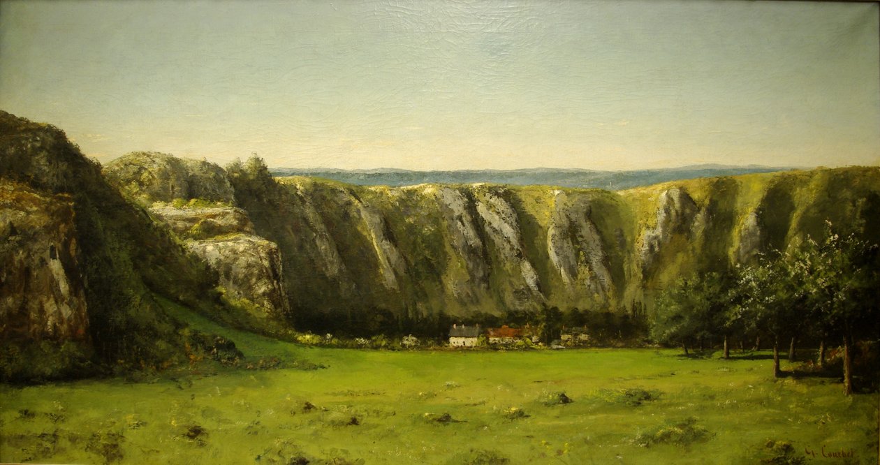 The rock of Ten Hours av Gustave Courbet
