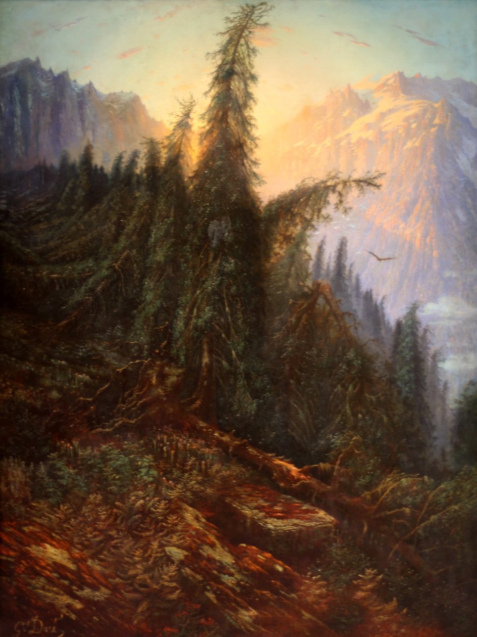 Fjellandskap av Gustave Dore