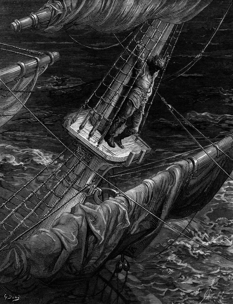 Sjøfareren angrer på skytingen av Albatrossen, scene fra 