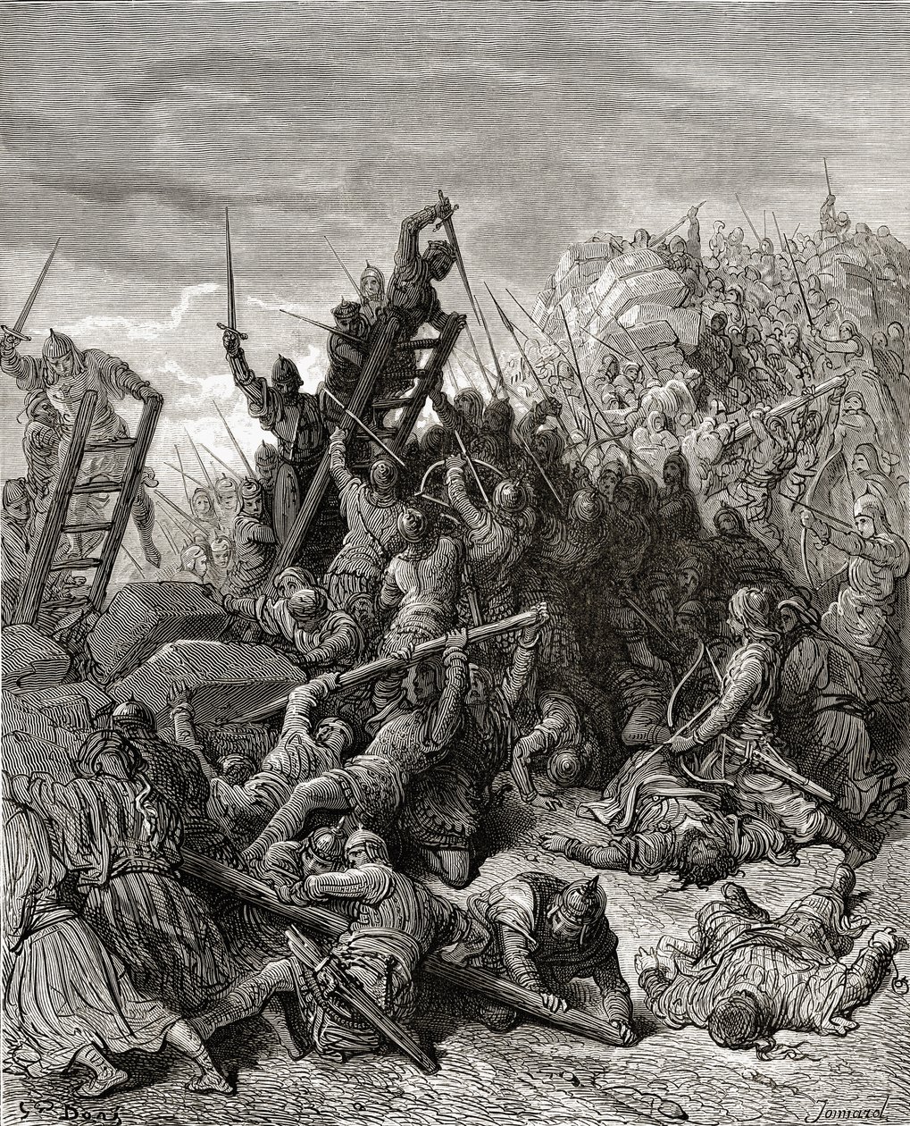 The Siege of Ptolemais, illustrasjon fra 