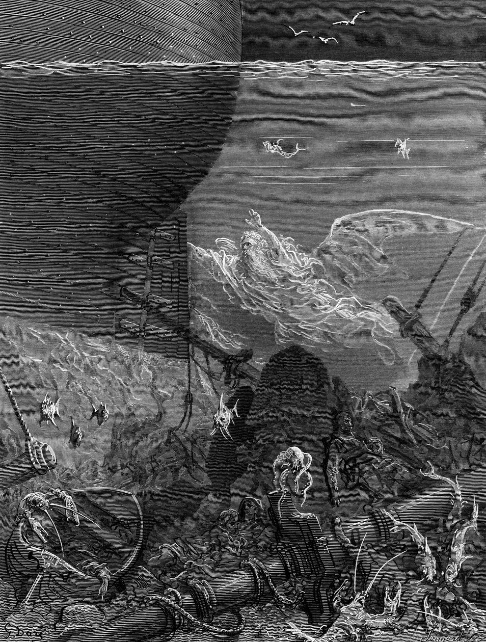Ånden som hadde fulgt skipet fra Antarktis, scene fra 