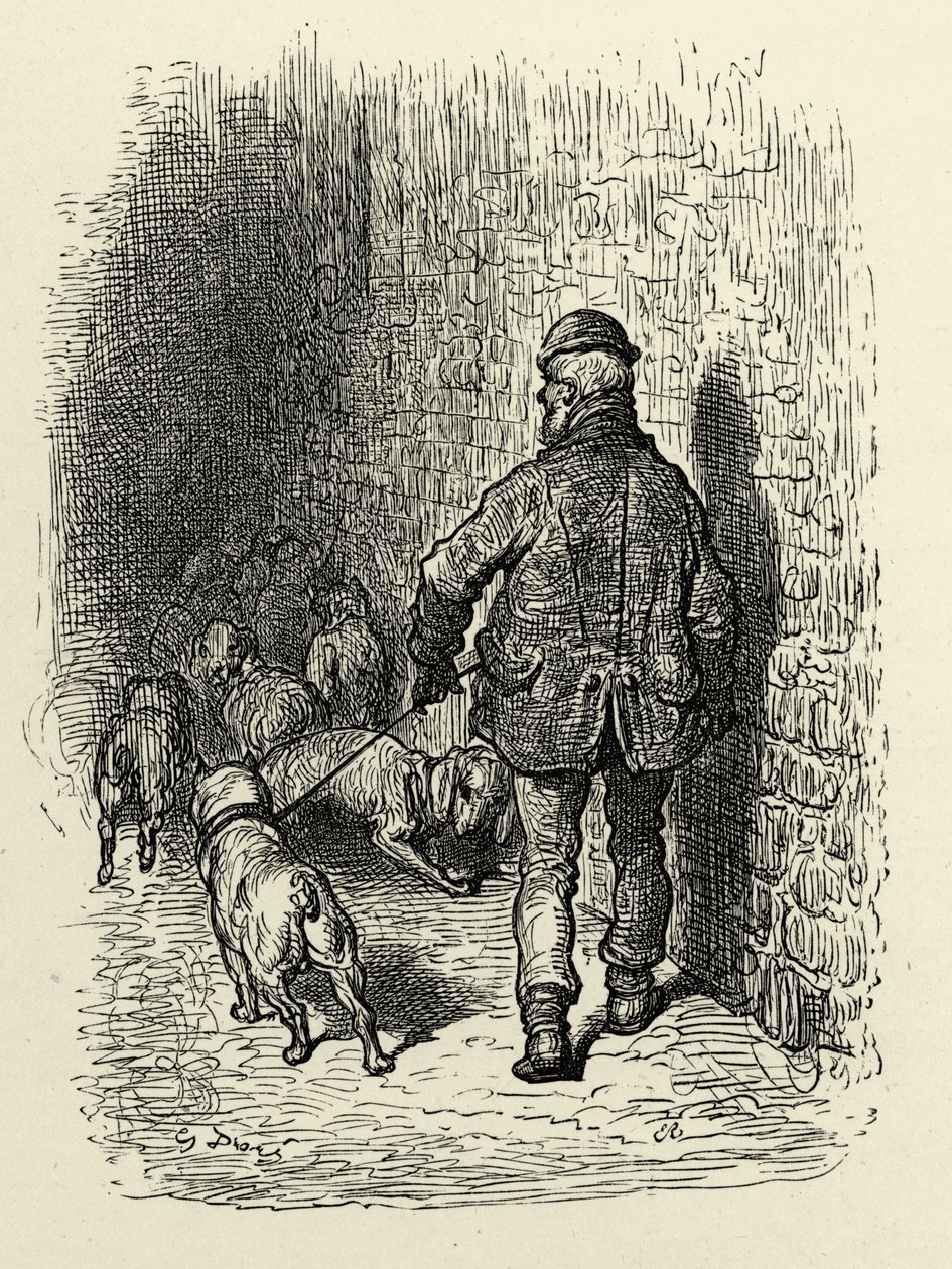 Viktorianske London Docks av Gustave Dore