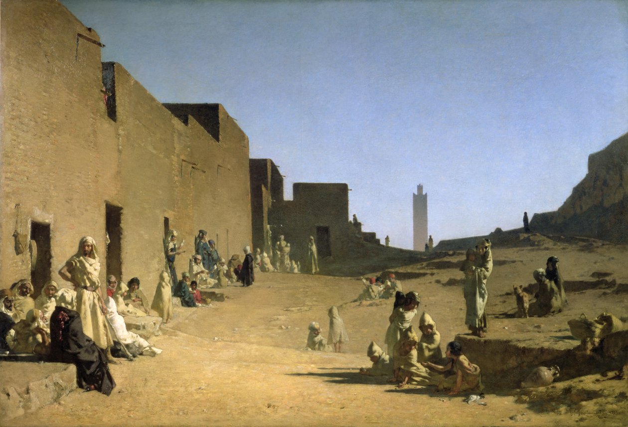 Laghouat i den algeriske Sahara, 1879 av Gustave Guillaumet
