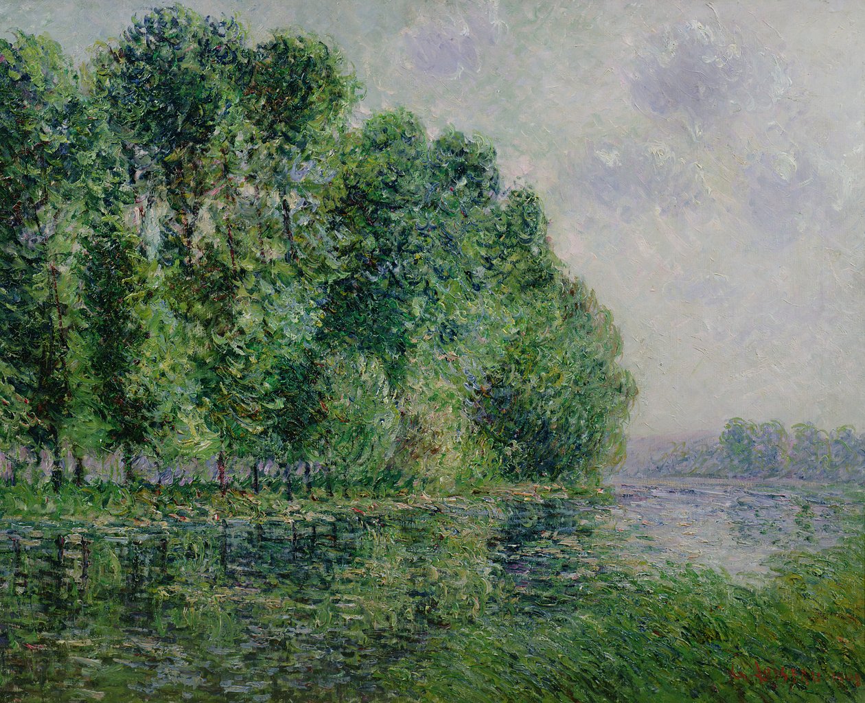 Landskap ved sjøen av Gustave Loiseau