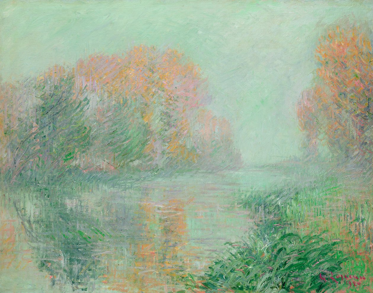 The Banks of the Eure, 1920 av Gustave Loiseau