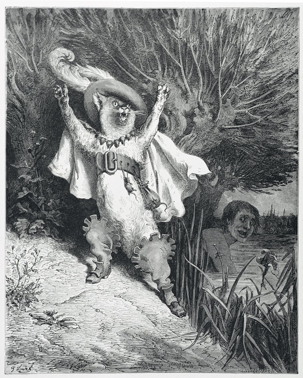 Puss in Boots av Gustave (after) Dore