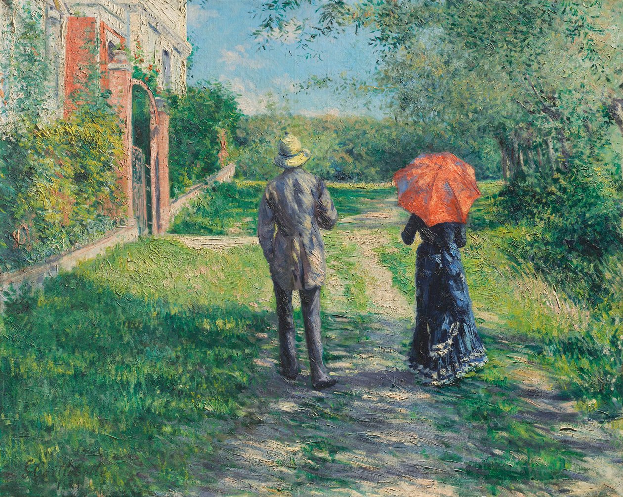 Rising Road, 1881. av Gustave Caillebotte