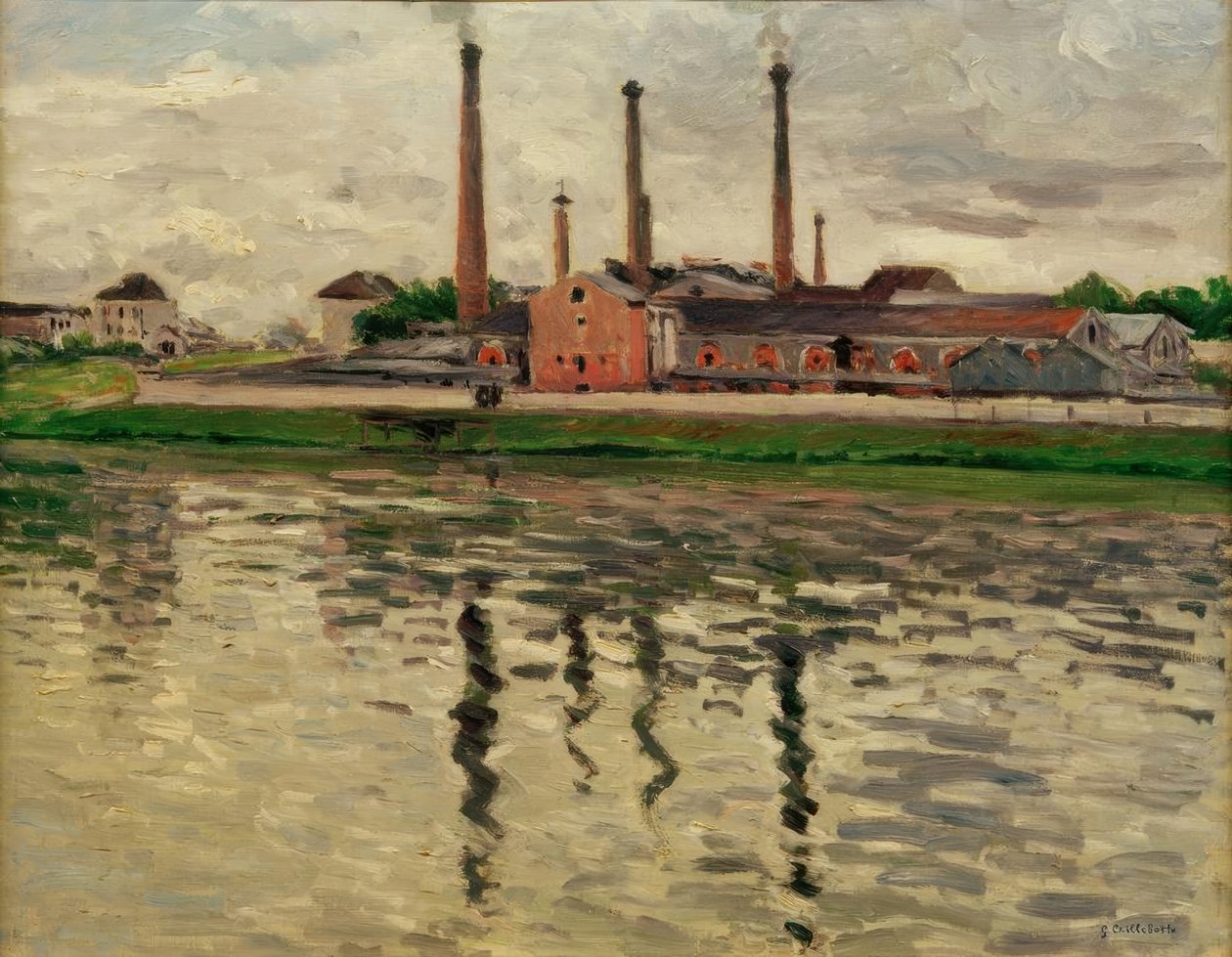 Fabrikker i Argenteuil av Gustave Caillebotte