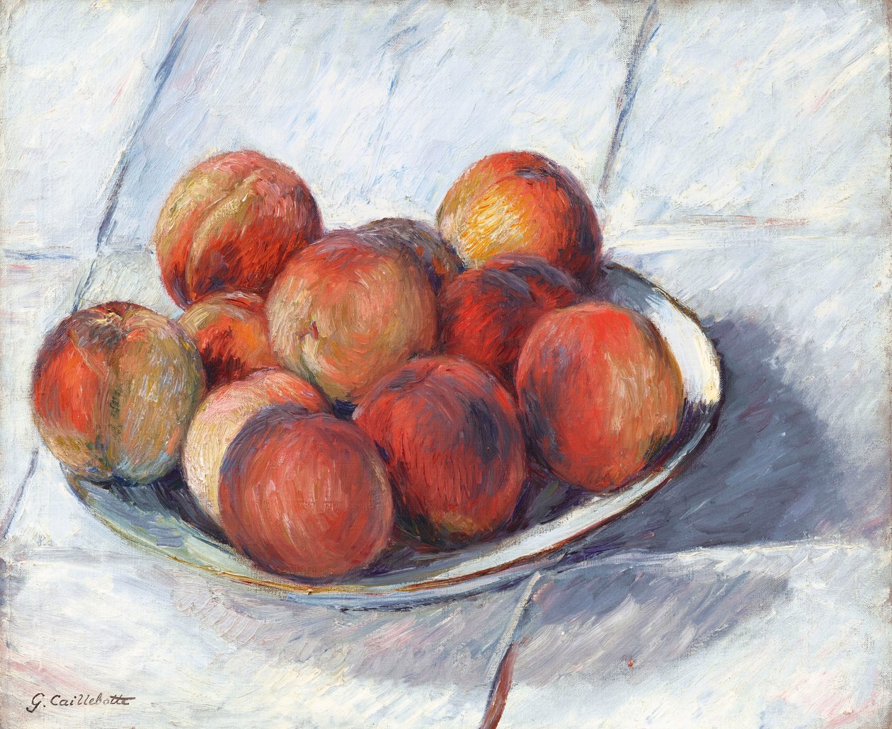 Fisketallerken, ca. 1882. av Gustave Caillebotte