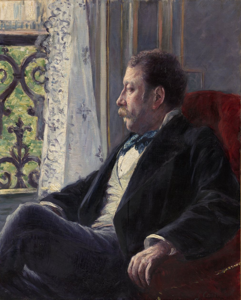 Portrett av en mann, 1880. av Gustave Caillebotte