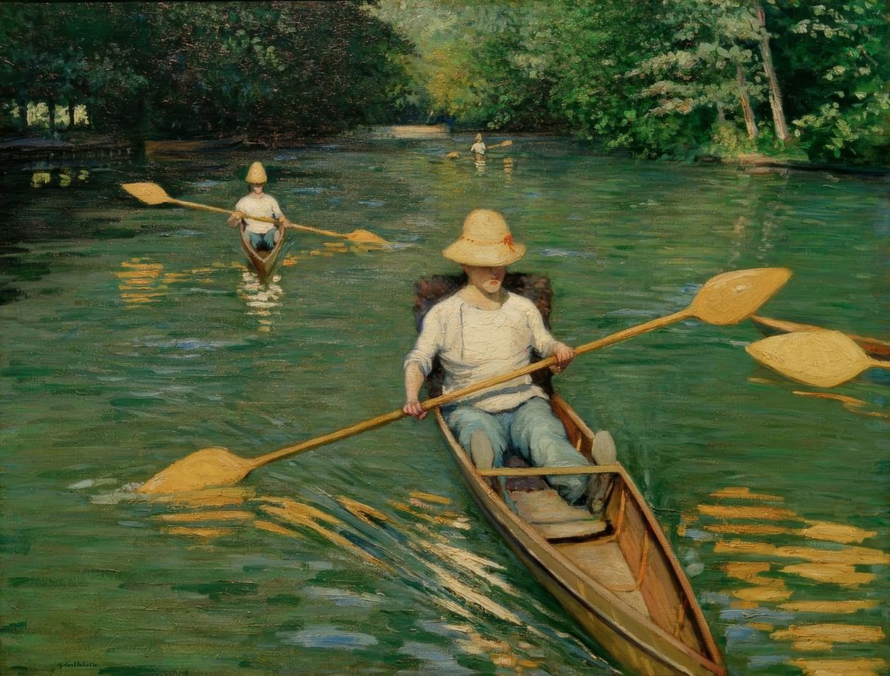 Perissorier på Yerres av Gustave Caillebotte