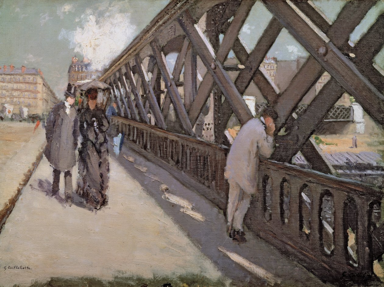 Studie for The Bridge of Europe av Gustave Caillebotte