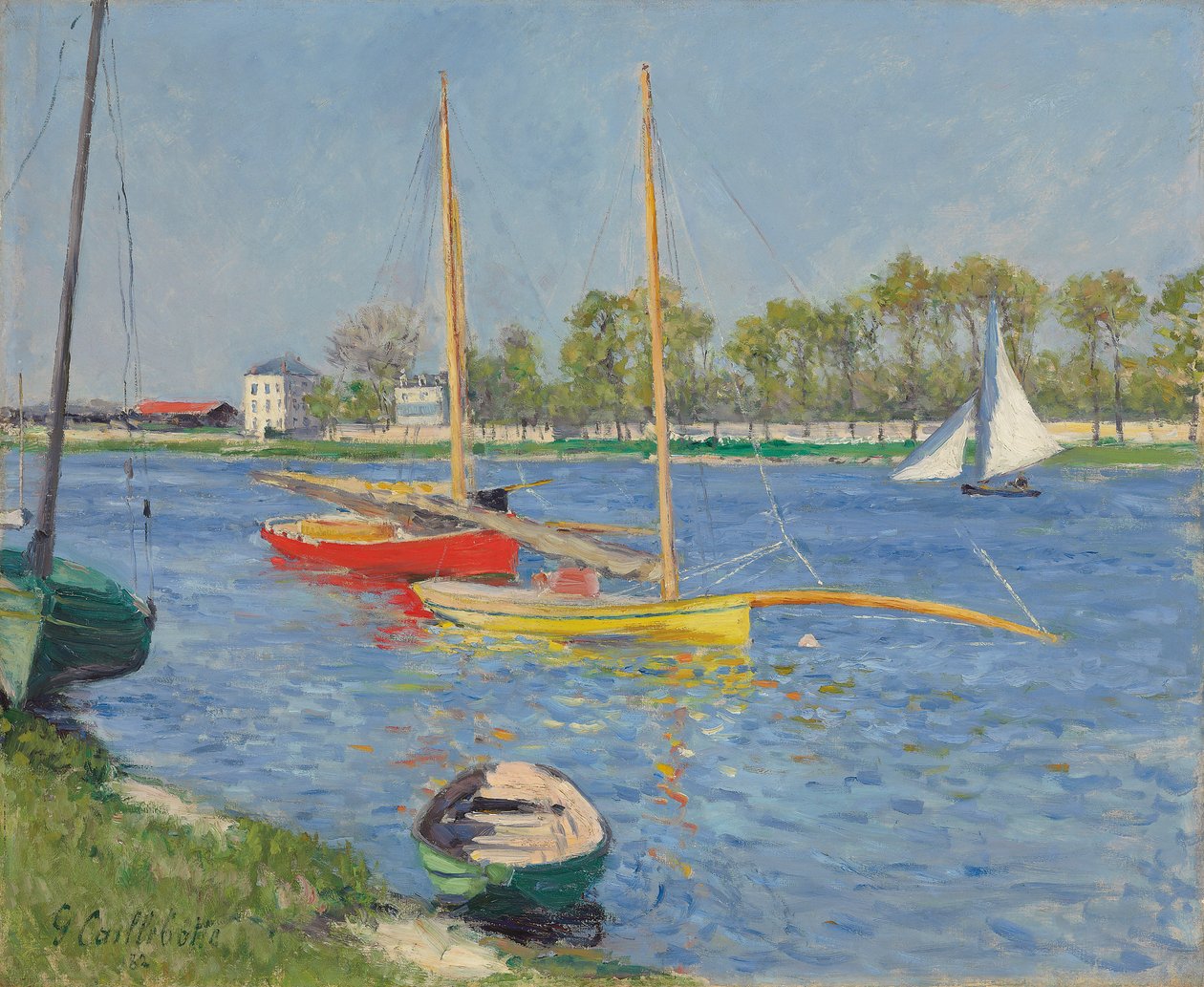 Seinen ved Argenteuil, 1882 av Gustave Caillebotte