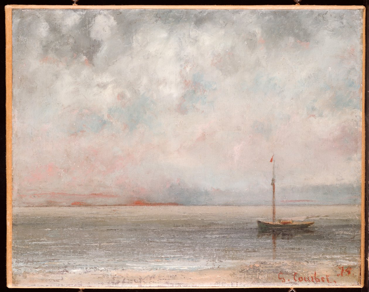 Skyer ved Genfersjøen, 1875 av Gustave Courbet