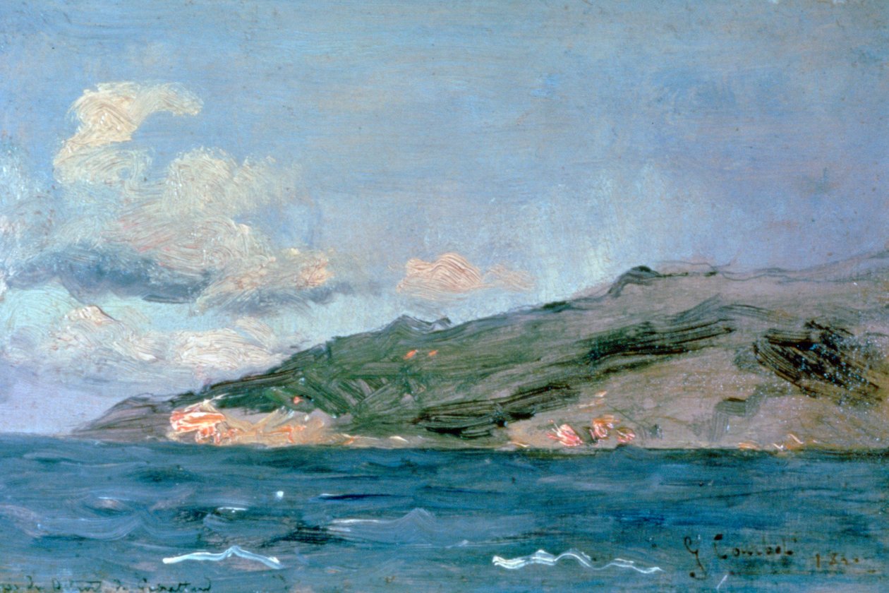 Inngang til Gibraltarstredet, 1848. av Gustave Courbet