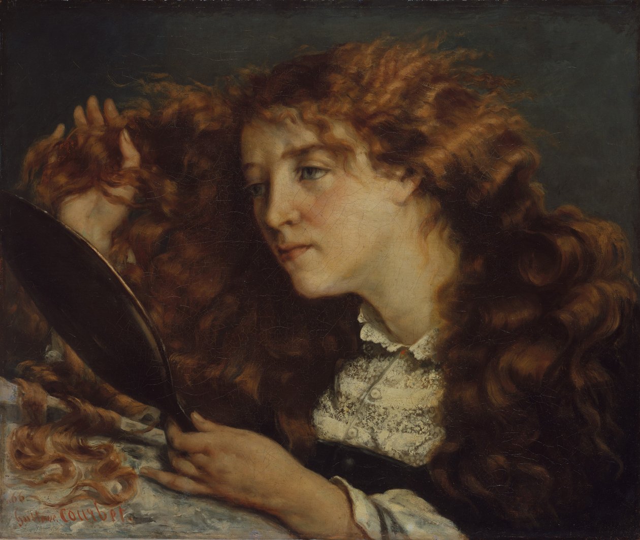 Jo, Den irske skjønnheten, 1865-66. av Gustave Courbet