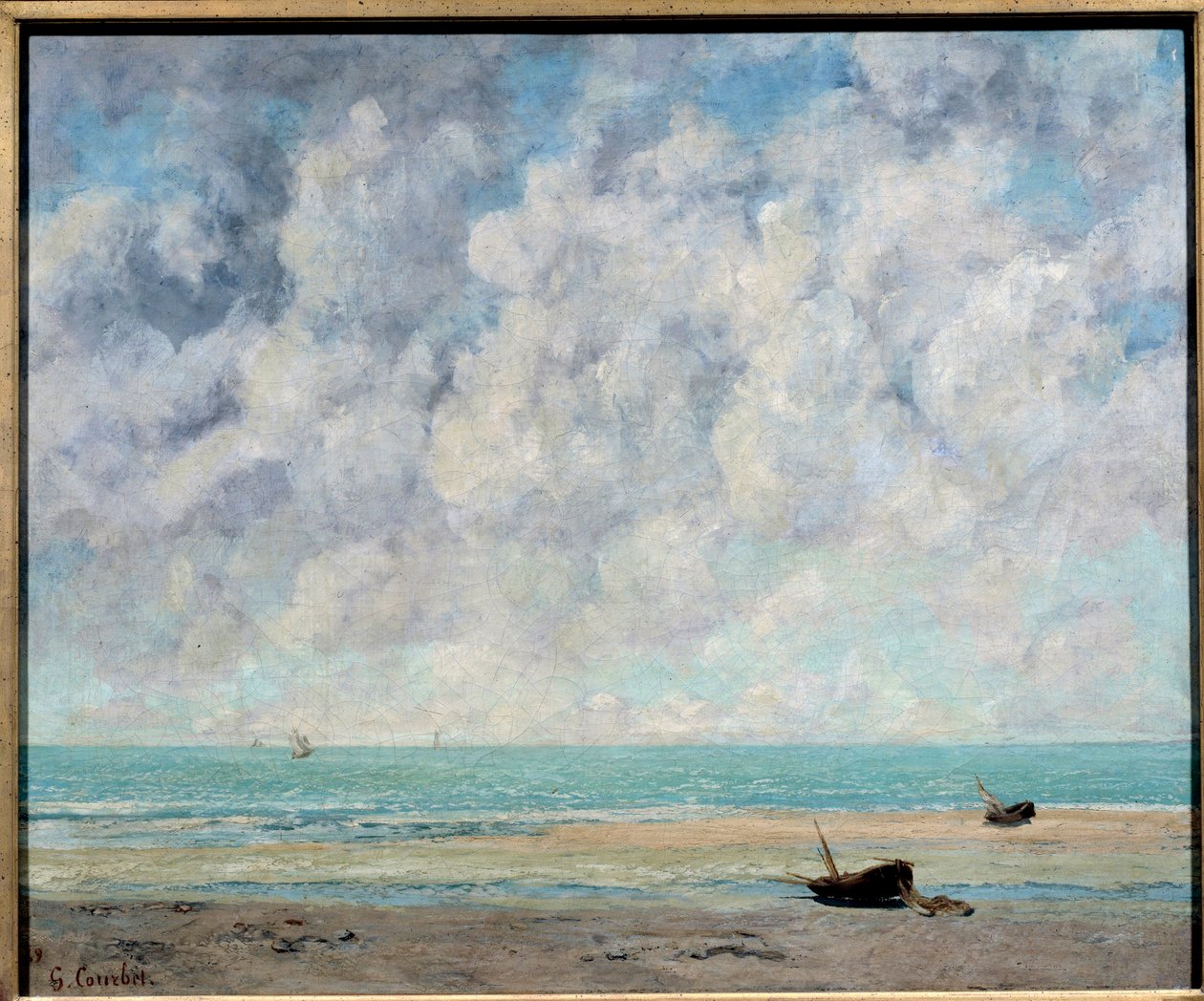 Havet i stille vær av Gustave Courbet