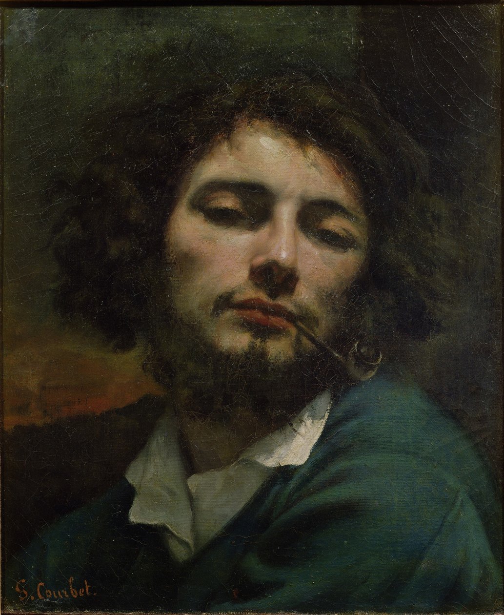 Selvportrett av Gustave Courbet