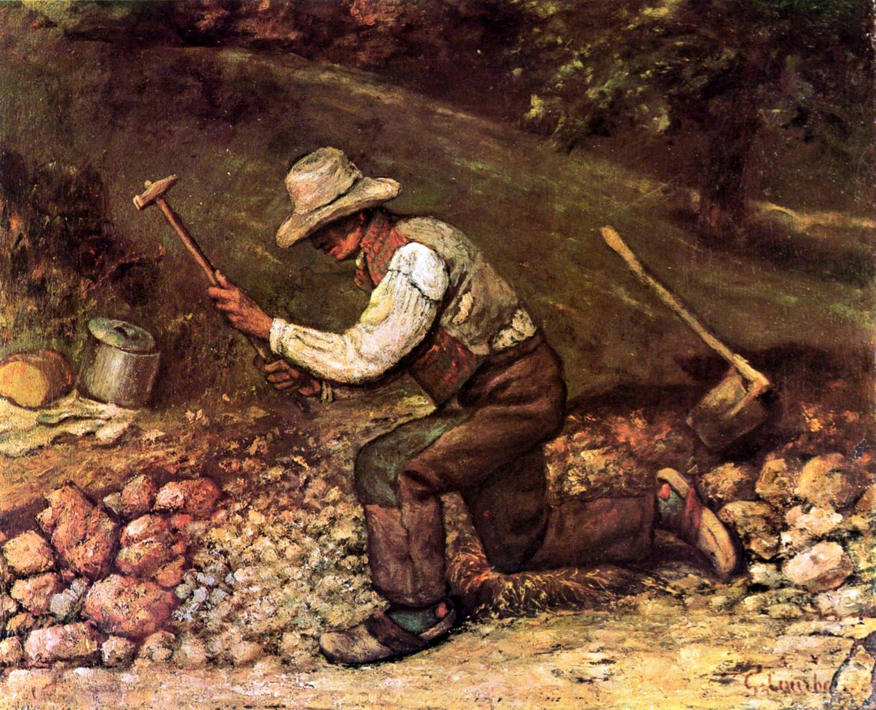 Steinhauer av Gustave Courbet