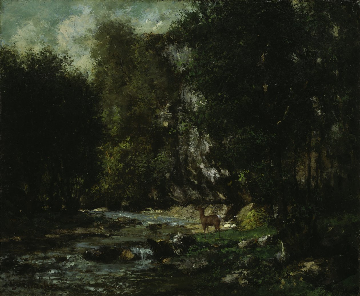 Bekken i Les Puits-Noir, ca. 1855. av Gustave Courbet
