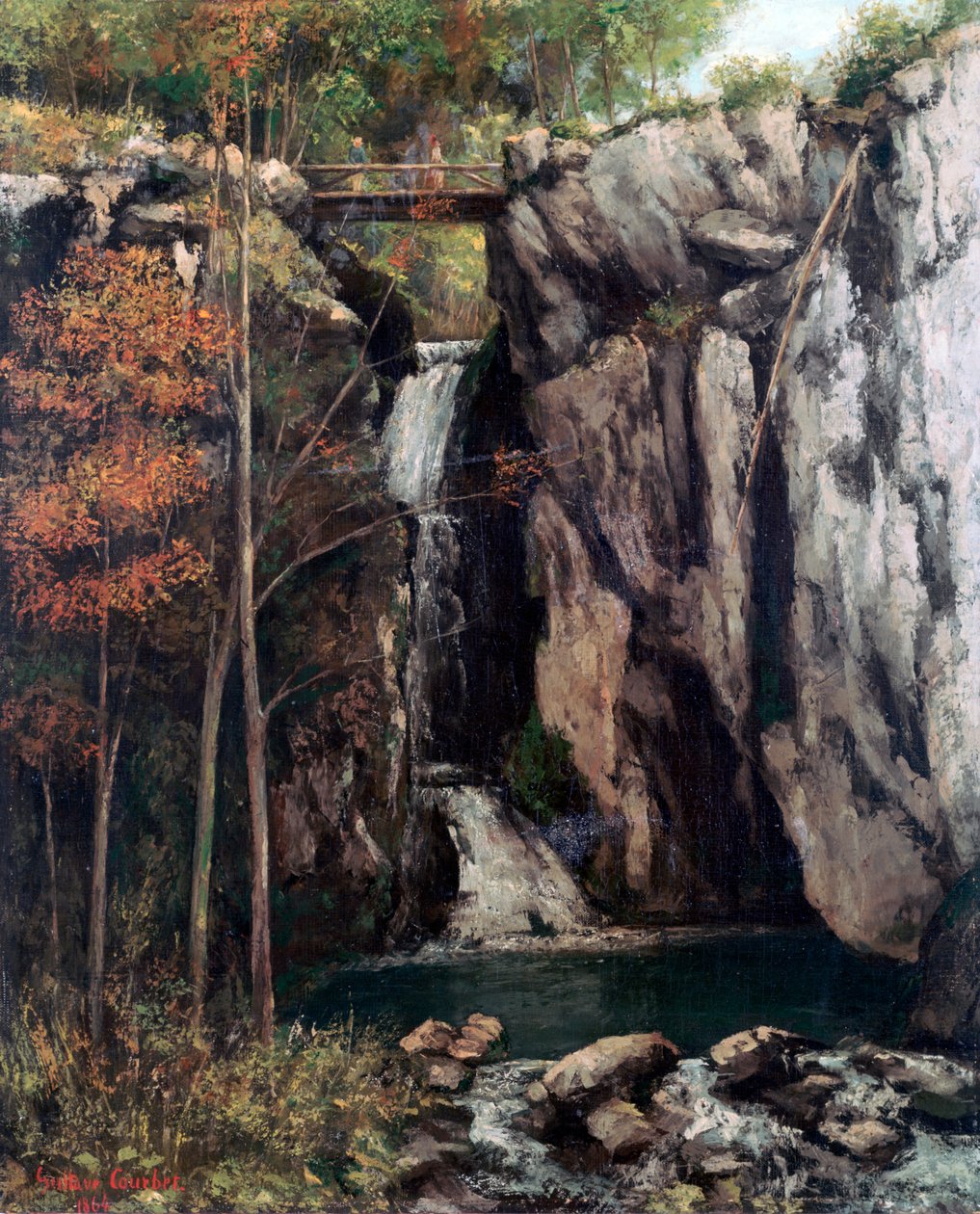 The Chasm at Conches, 1864 av Gustave Courbet