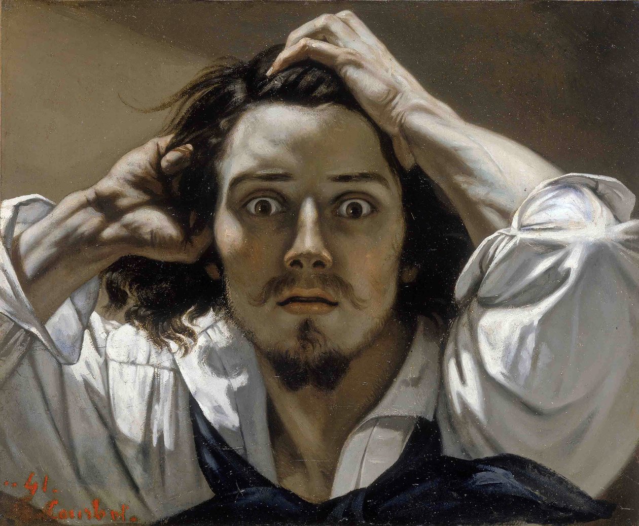 Selvportrett av den desperate mannen av Gustave Courbet