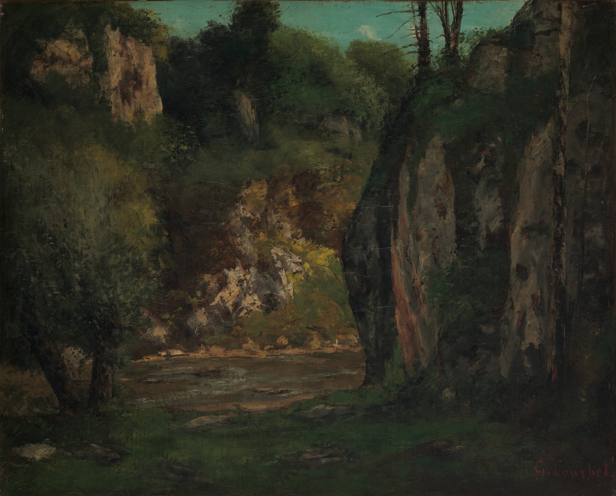 The Hidden Brook, ca. 1873-77. av Gustave Courbet