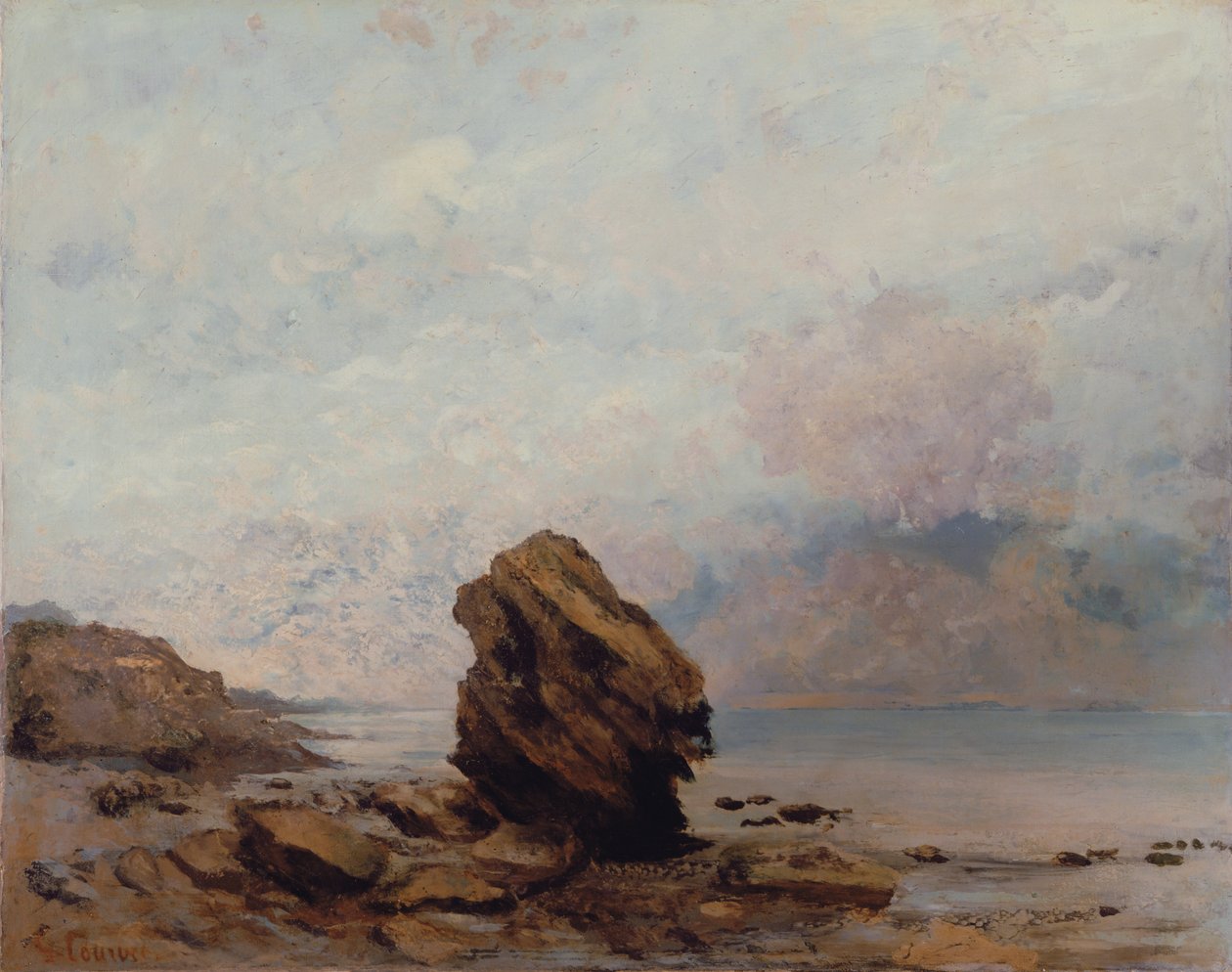 The Isolated Rock, ca. 1862 av Gustave Courbet