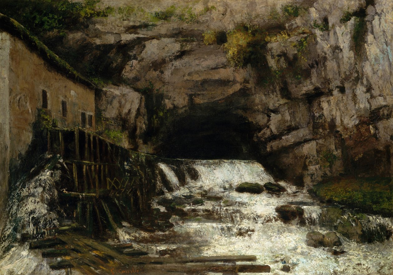 The Source of the Loue, 1864 av Gustave Courbet