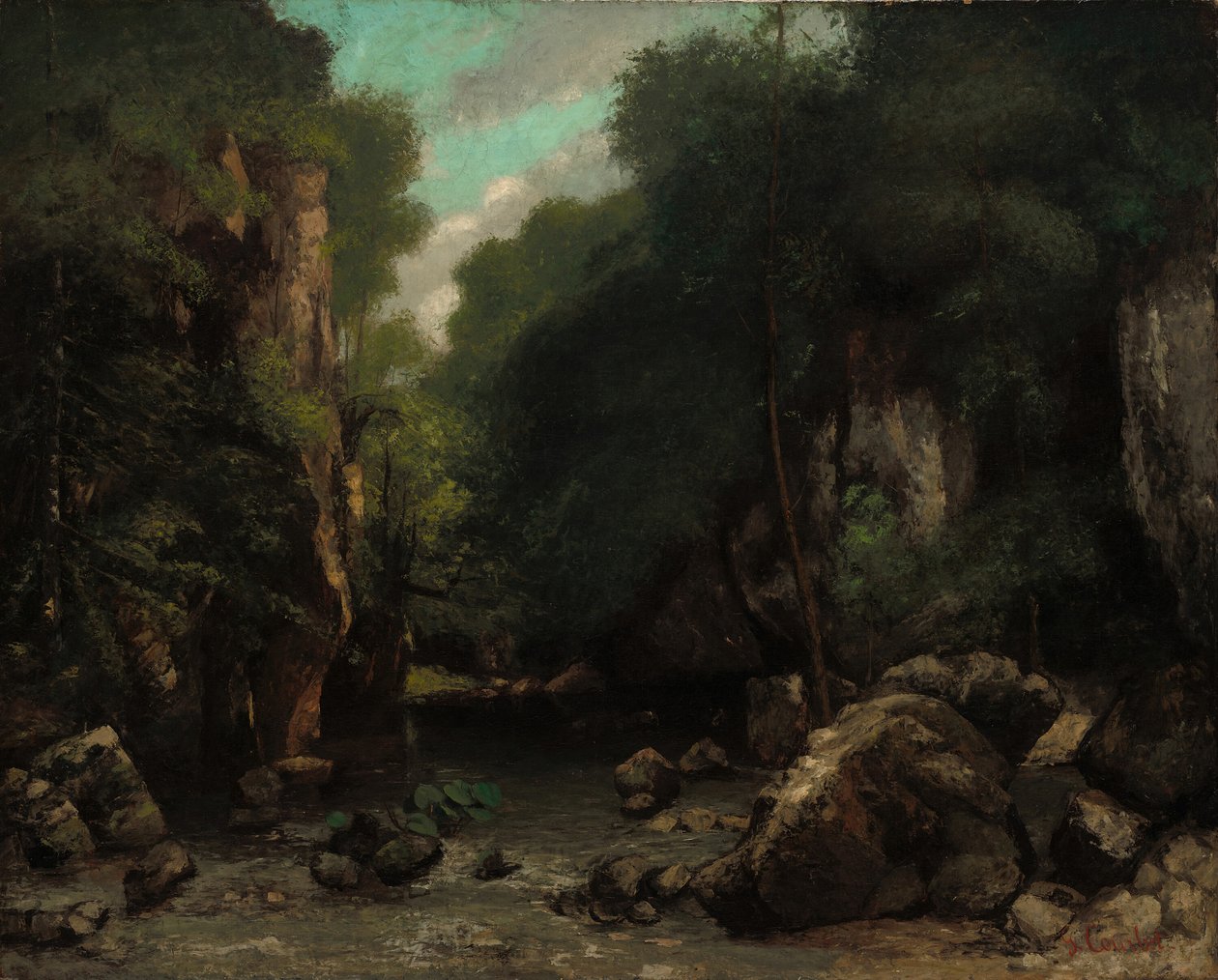 Les Puits-Noir-dalen, 1868. av Gustave Courbet