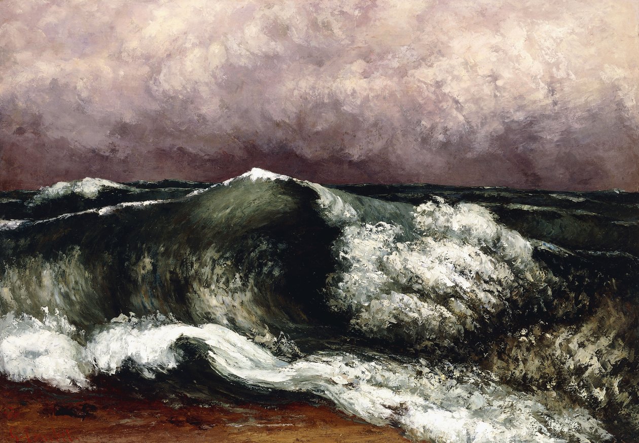 Bølgen, 1869 av Gustave Courbet