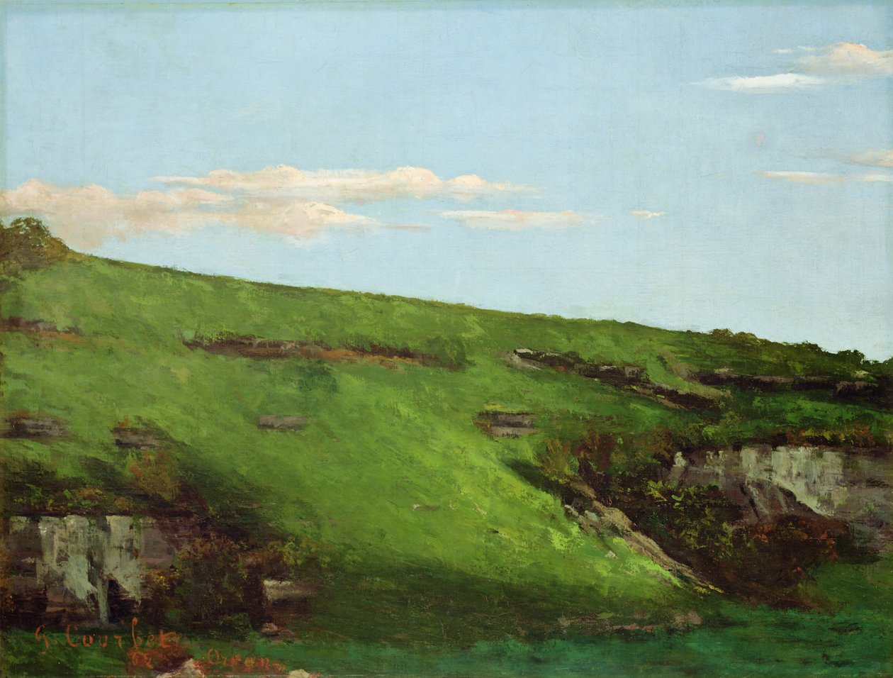 Wiesenhang nær Ornans, 1862 av Gustave Courbet
