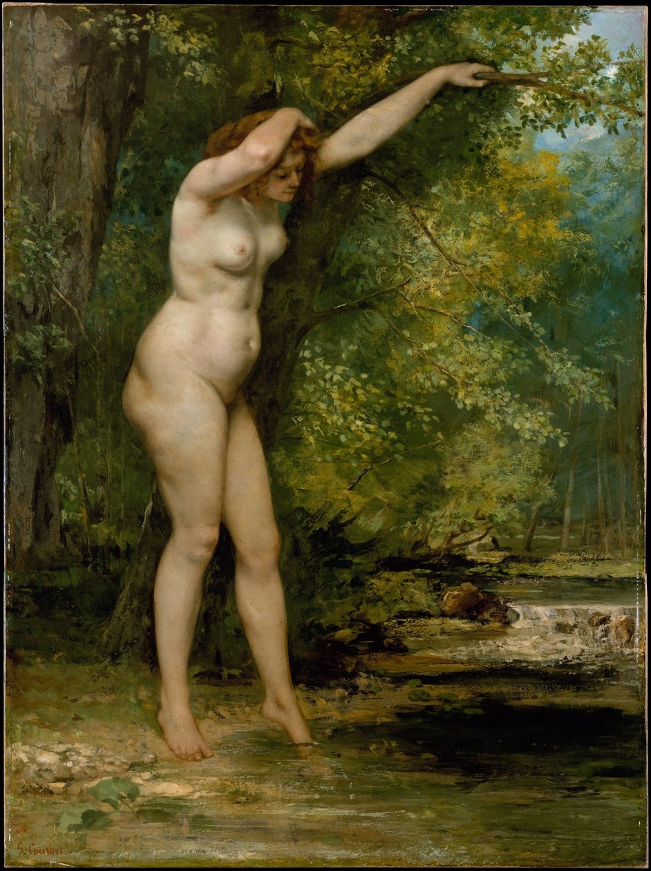 Ung bader av Gustave Courbet
