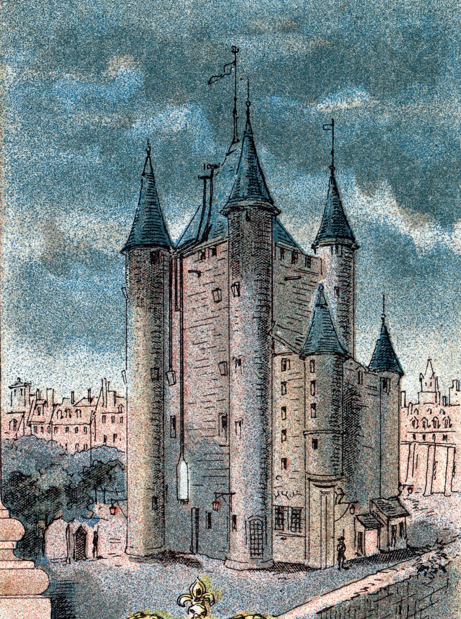 Utsikt over Temple-fengselet i Paris av Gustave Demoulin